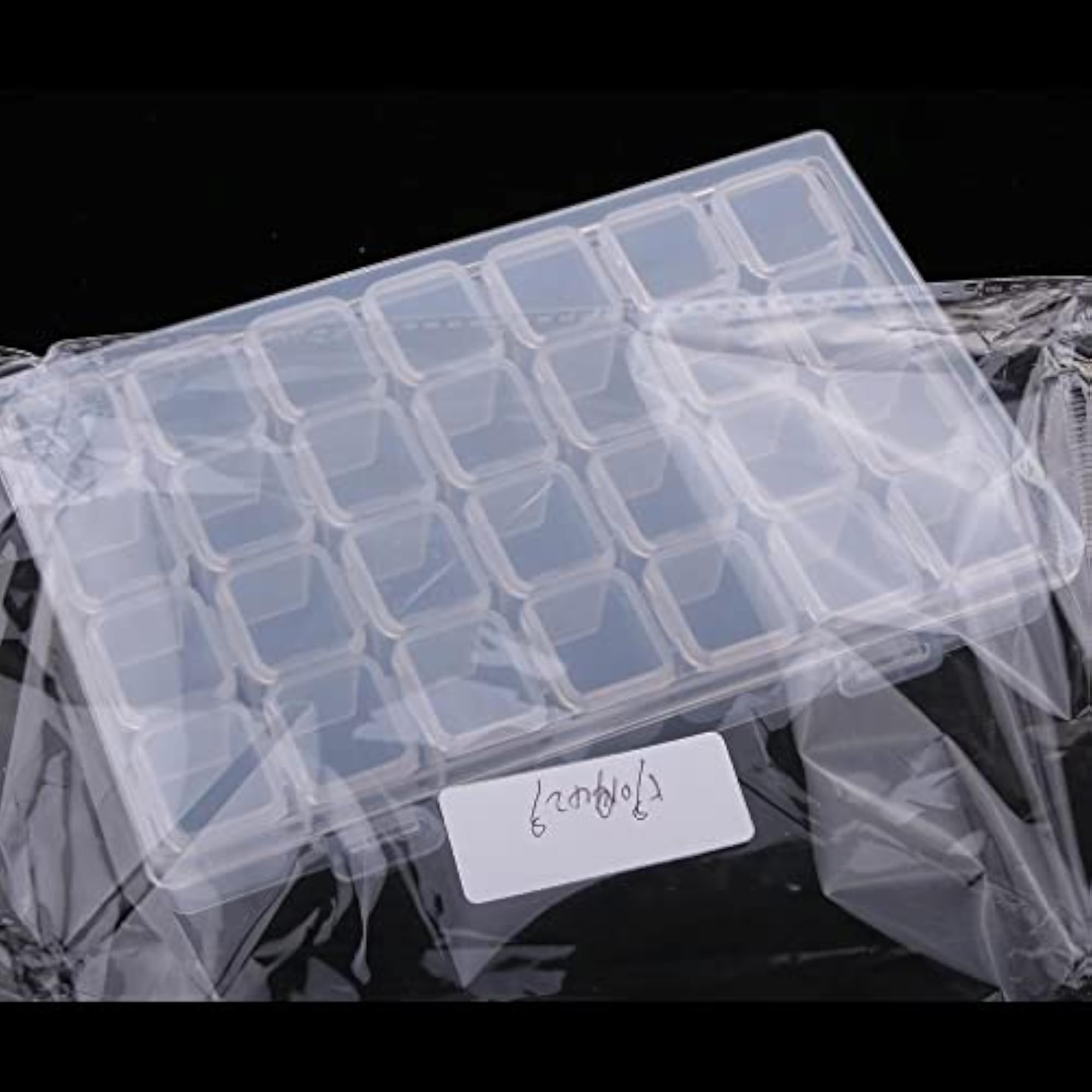 28 Grids Clear PVC Jewelry Dividers Storage Organizer Box